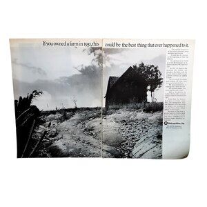 1970 Metropolitan Life Insurance Vintage Farm America Magazine Print Ad